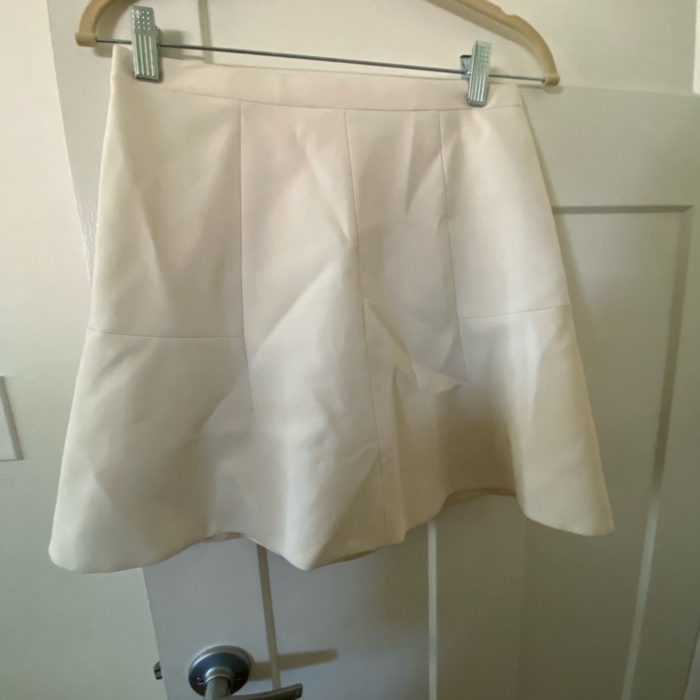Jcrew white circle skirt